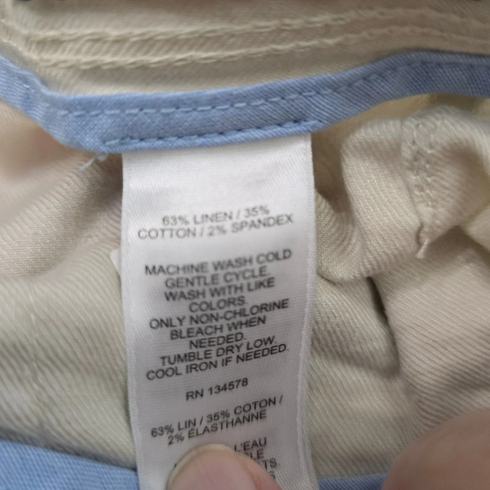 Vineyard Vines Men's Chino Shorts‎ Beige Linen Blend Size 36